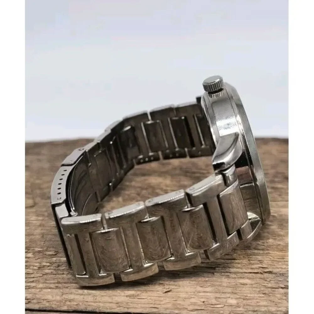 Large 46mm Beverly Hills Polo Club Men's Watch Stainless Steel